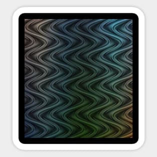 Geometric Abstract Waves Sticker